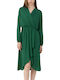 Midi Dress for Wedding / Baptism Dark Green