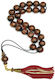 Roloi Komboloi Glass Worry Beads Brown 33cm