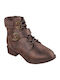 Dreaming Of Fall Leder Stiefeletten Damen Braun