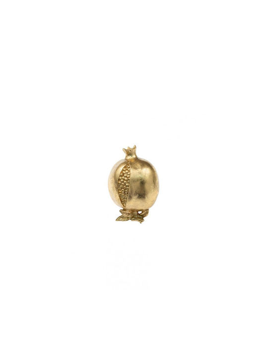 Polyester Gold Pomegranate 13.5x7x7cm