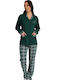 Lydia Creations Winter Women's Pyjama Set Green