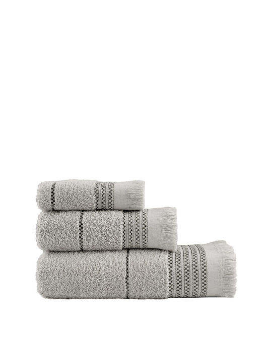 Nima 3-tlg. Set Badetücher Plush Gray Gewicht 4...