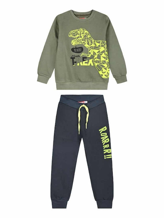 Kinder Sweatpants Set - Jogginganzug Khaki 2Stück