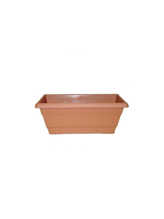 Et Plast Γλάστρα Πλαστική Πορτοκαλί 58x25x20εκ.