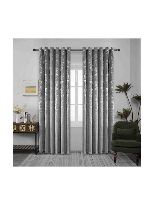 SpitiBazaar Perdea Cu Capse Gri 260x275cm
