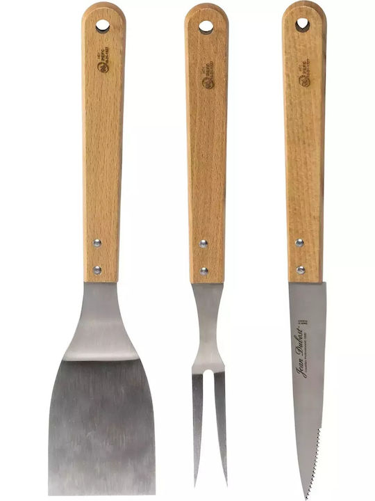 Laguiole en Aubrac Set of 3 BBQ Tools with Knife, Spatula, and Carving Fork AB06A850HEF365