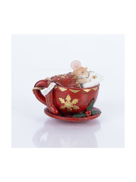Maus Weihnachtsbaumschmuck Rote 7x8.5cm 5 Stücke