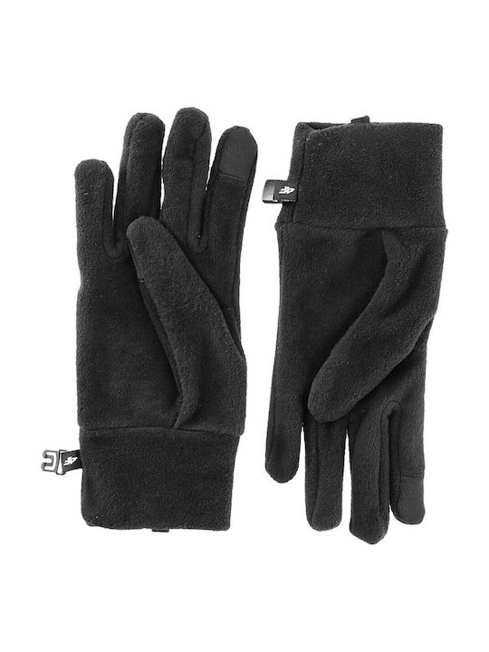 4F Παιδικά Γάντια Fleece Μαύρα