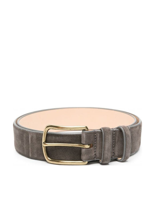Officine Creative Men's Belt Leather Gray