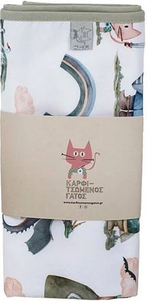 Karfitsomenos Gatos Baby-Soßtuch 75x55cm Karfitsomenos Gatos Baby-Soßtuch 75x55cm