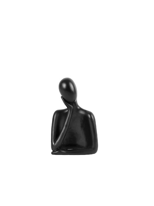 Black Polyresin Figure 17cm