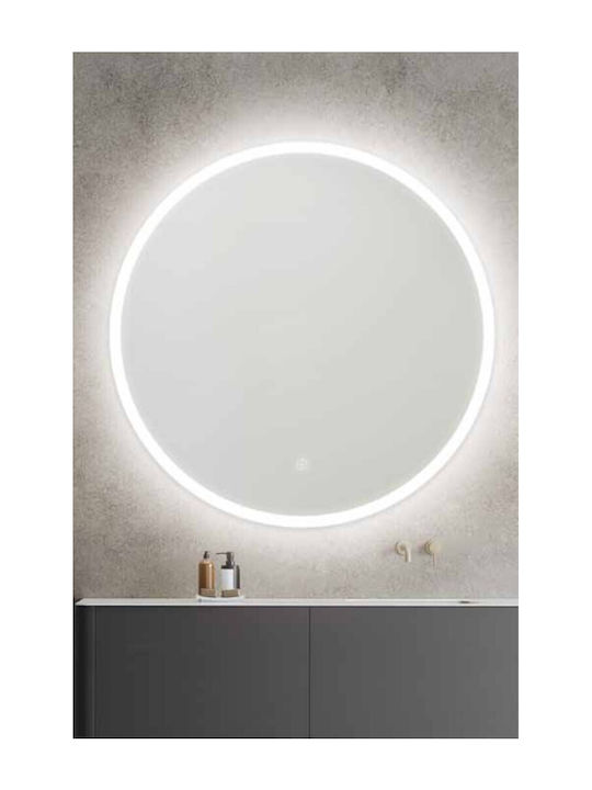 Kolossos Runder Badezimmerspiegel LED 70x70cm