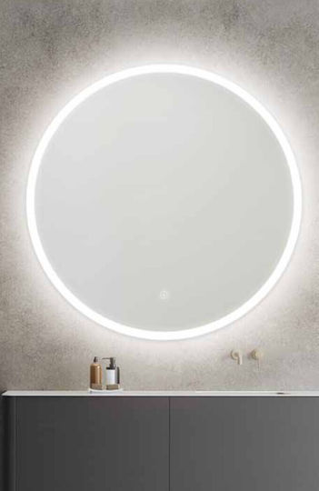Kolossos Oglindă de Baie Rotundă Lumini LED 70x70cm