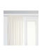 Atmosphera Κουρτίνα Παραθύρου με Τούνελ Widdy Εκρού 130x260εκ.