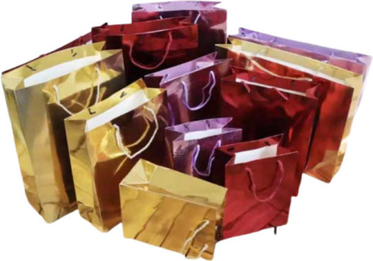 Papier Tasche für Geschenke Bunt 29x38x9cm. 12Stück