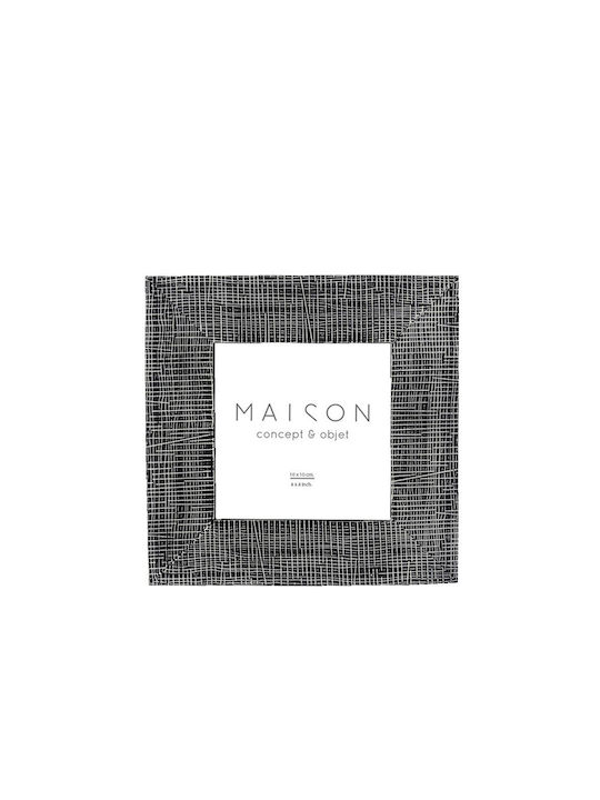 Olaf Κορνιζα Polyresin Γυαλι Μαυρο Λευκο 16x1 7xh16 5cm C482176