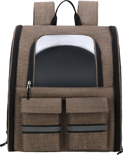 Hobbyzoo Rucksack für Hunde Braun L41xB36xH28cm.