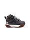 Motion 6 Mid Lederne Kinderstiefeletten mit Schnürsenkeln Gray