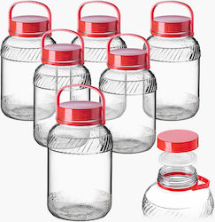 Kadax 5l Glass Jar Lid Handle Fermenting Cabbag...
