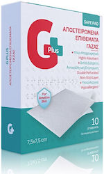 GPlus Γάζες 7.5x7.5cm 10τμχ