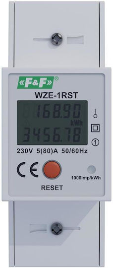 Contor de energie electrică monofazat resetabil Wze-1rst