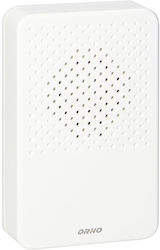 Einzelton Verdrahtete Elektronische Klingel Lark Maxi AC 230V Weiß