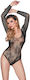 Body Sexy Bodysuit Gittermuster Schwarz