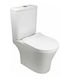 Siamp Icon 3100 Stehende Toilette Randlos mit Spülung mit Schlank Deckel Duroplast Weiße