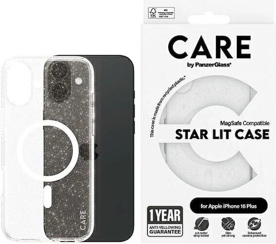 CARE by PanzerGlass Задна корица Пластмаса Бял (iPhone 16 Plus)
