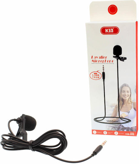 KM-008 Condensator (Diafragmă Mică) Microfon 3.5mm Πέτου, Clip On pentru Vocale