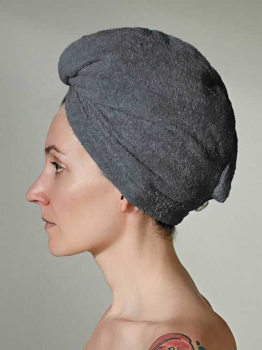 Kentia Facecloth Turban 24x64cm Gray Weight 450gr/m²