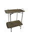 Oval Beistelltisch Aus Metall Gold M51xB33xH63.5cm Espiel