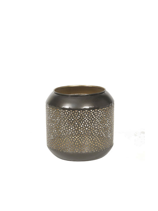 Zaros Tabletop Metallic Lantern Bronze