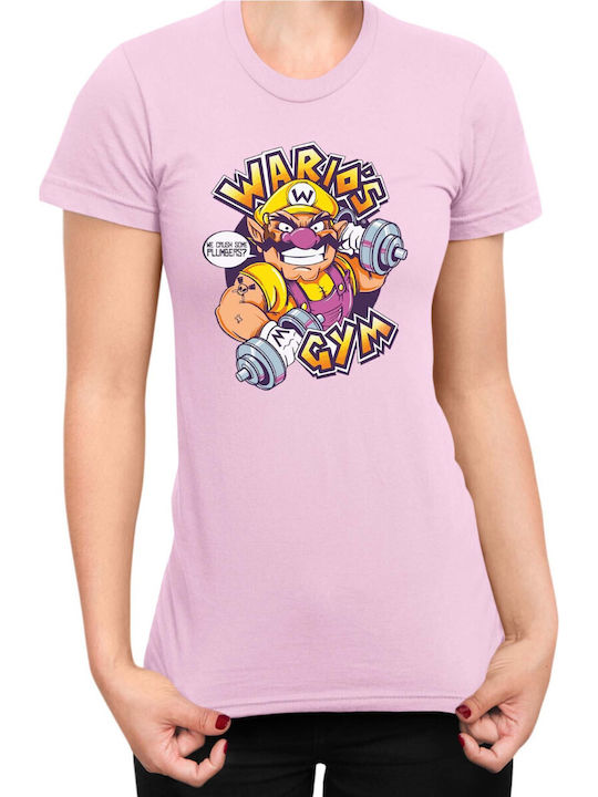 Дамска тениска Super Mario Nintendo Wario за фи...