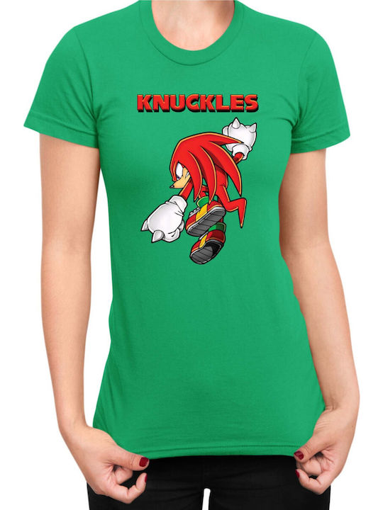 Damen T-Shirt Sonic Hedgehog Tralala Knuckles 0...