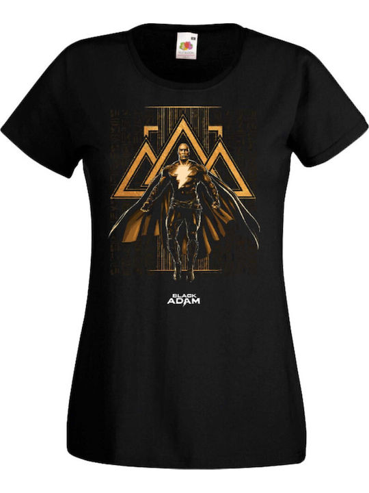 Women's Black T-shirt Black Adam Dc Comics Justice League