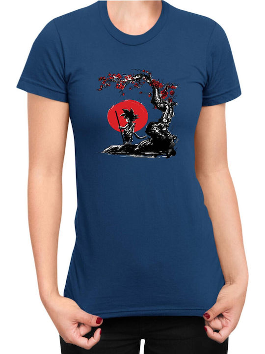 Women's Dragon Ball Z Tralala Goku T-shirt Navy