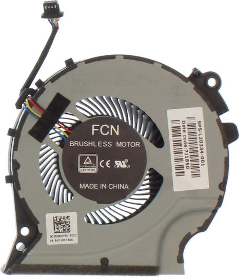 Ανεμιστηράκι Laptop Gpu Cooling Fan Left Vga L20334-001 Hp 15-cx Series 4 Pin Κωδ 80623