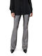 Damen Stoff Hose in Bootcut Passform Silver