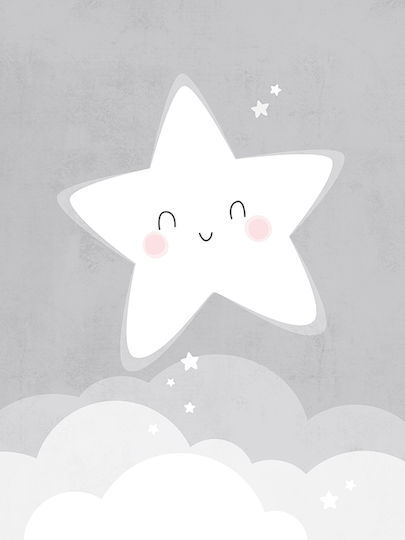 Kids Poster Little Star Kd002 50x70cm Poster Print Without Frame