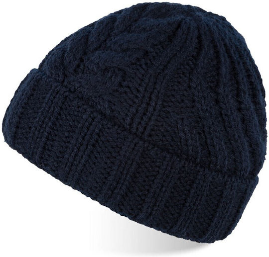 Beanie Feminin Fleece - Polar Căciulă Tricotat în culoarea Albastru marin