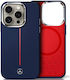 Mercedes-Benz Umschlag Rückseite Kunststoff / Silikon Marineblau (iPhone 17 Pro Max / iPhone 17 Pro / iPhone 16 Pro Max)