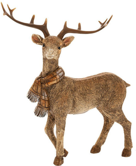 Iliadis Christmas Plastic Figure Deer Brown Height 21cm