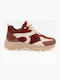 Damen Sneakers Multicolor Beige / Burgundy / Brown