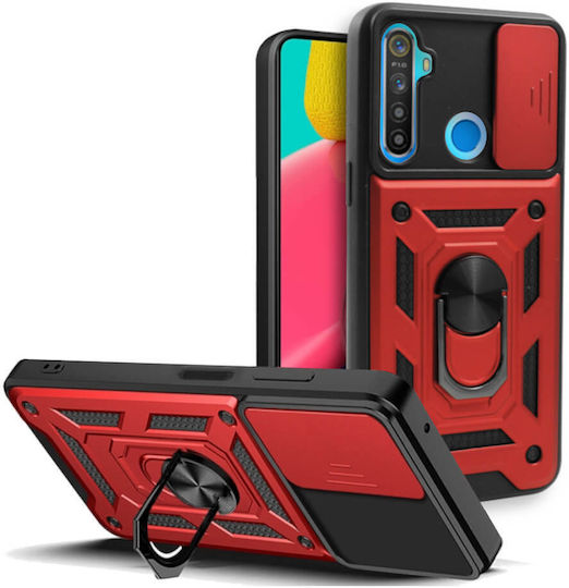 Bodycell Slide Back Cover Κόκκινο (Realme C3)