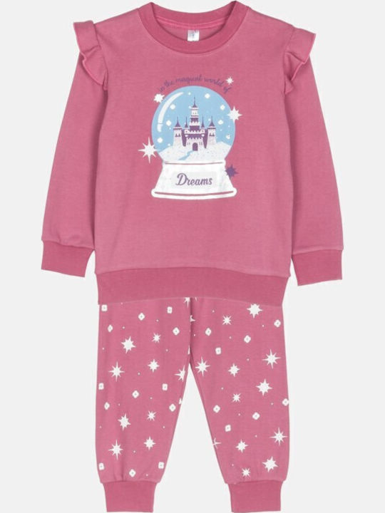 Dreams by Joyce Kids Nightwear Winter Purple Castle Globe