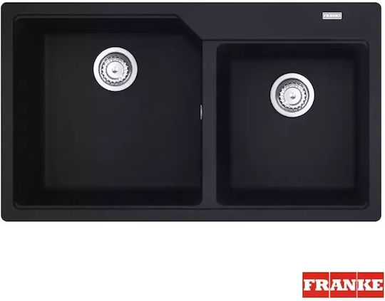 Franke Urban Ubg 620-86 Ένθετος Νεροχύτης από Συνθετικό Γρανίτη Μ86xΠ50cm Matte Black