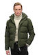 D3 Ovin Everest Short Winter Jacket Puffer Army Green