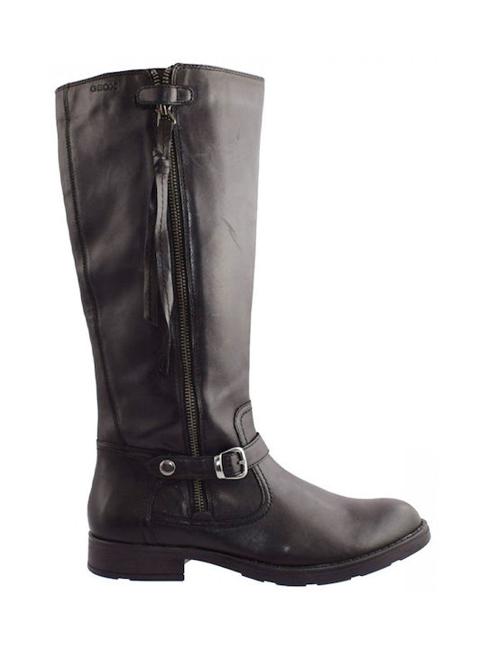 Kids Boots with Zipper Black