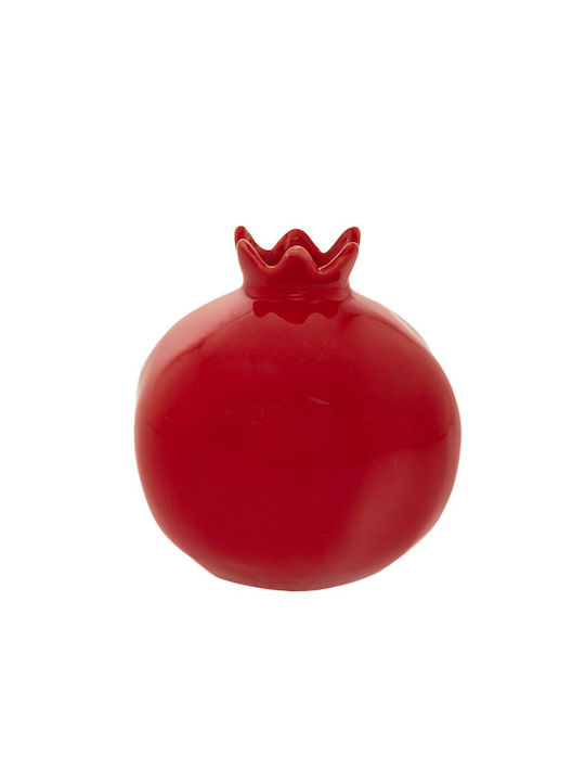 Red Ceramic Pomegranate Φ14cm